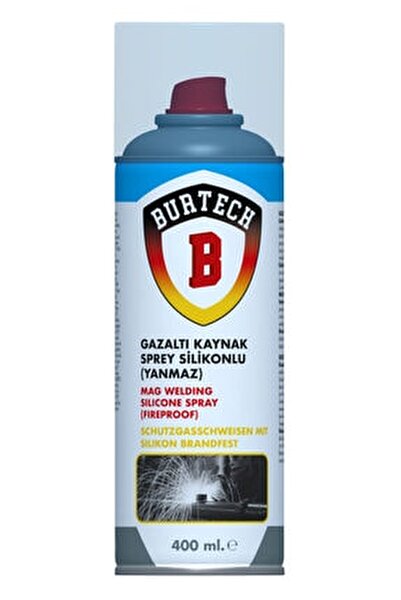 BURTECH GAZALTI KAYNAK SPREYI SILIKONLU (YANMAZ) 400 ml.