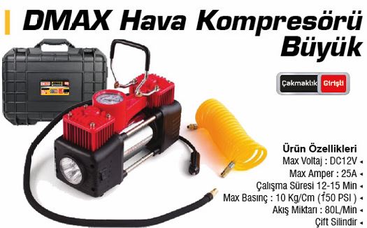 DMX4610 HAVA KOMPRESÖRÜ BÜYÜK 150 PSI