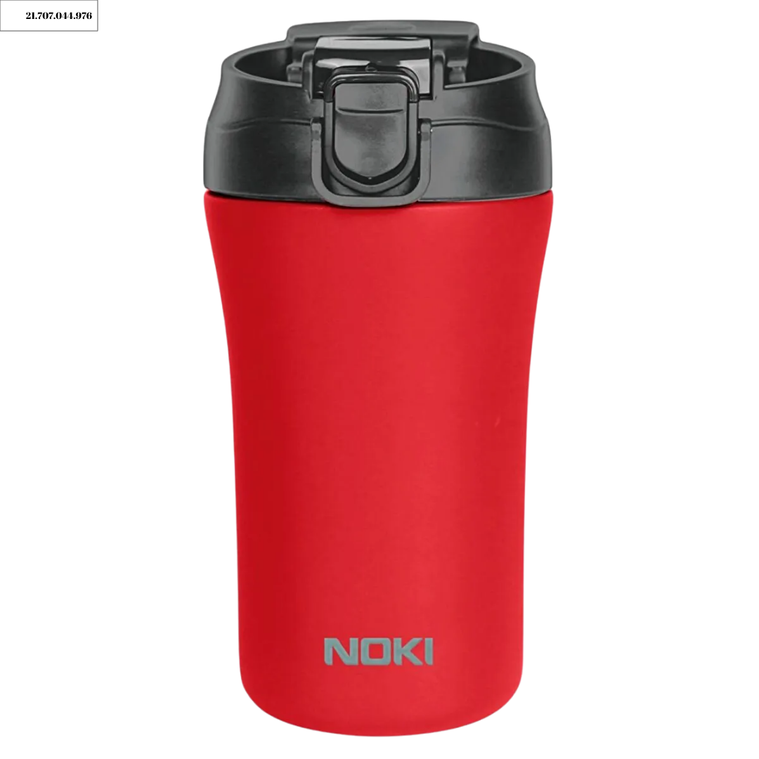 NOKI ÇELIK TERMOS MUG ÇIFT AGIZLIKLI KIRMIZI 400 ML
