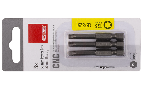 CETA FORM 3 PARÇA 1/4TORX BITS UÇ-T15X50MM/KARTLI