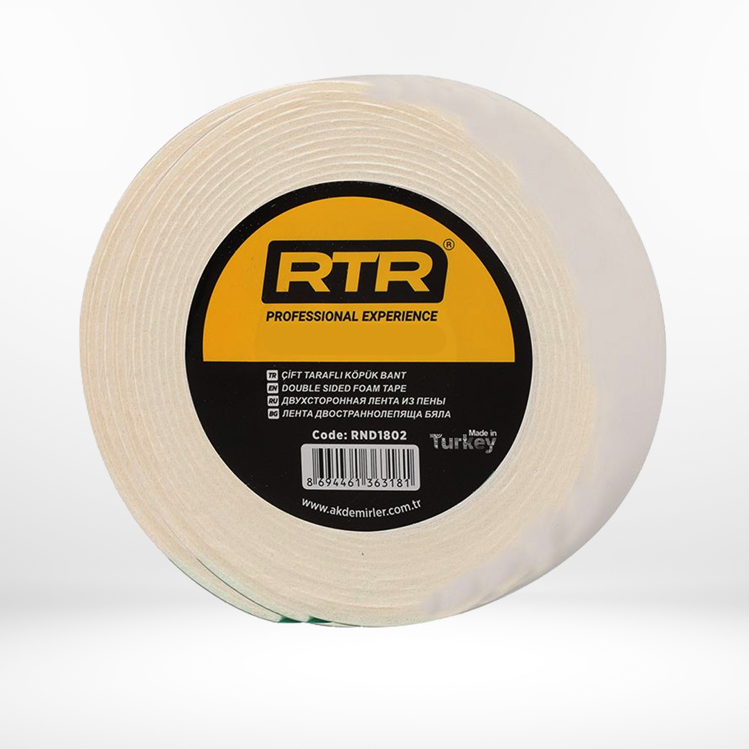 RTR RND1802 ÇIFT TARAFLI KÖPÜK BANT 18 mm* 2 Mt