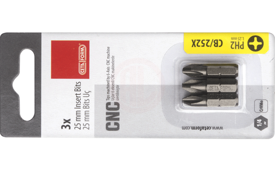 CETA FORM 3 PARÇA 1/4YILDIZ BITS UÇ-PH2X50MM/KARTLI