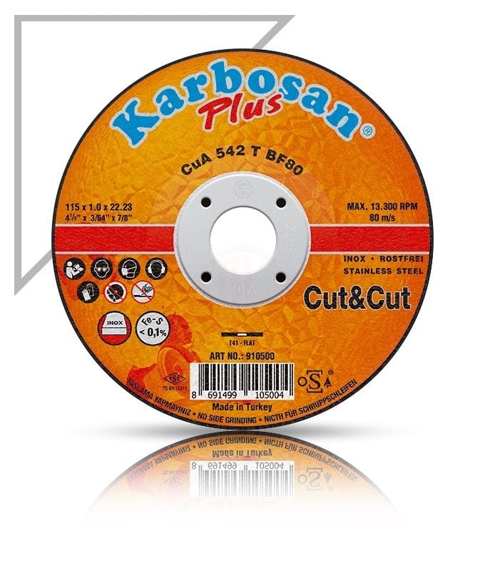 *KARBOSAN 180*1,6 INOX KESICI CUT&CUT PLUS