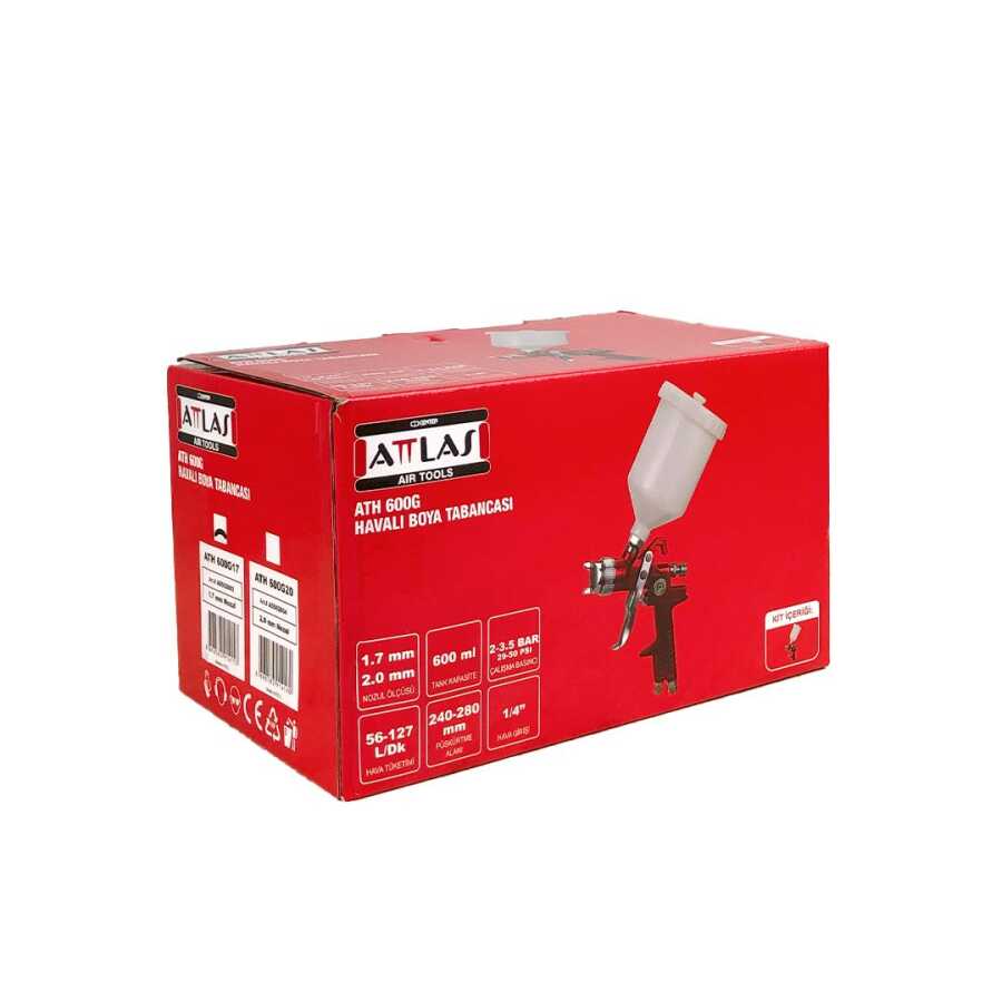 ATTLAS BOYA SPREY TABANCASI  ATH 600G17 1.7 MM