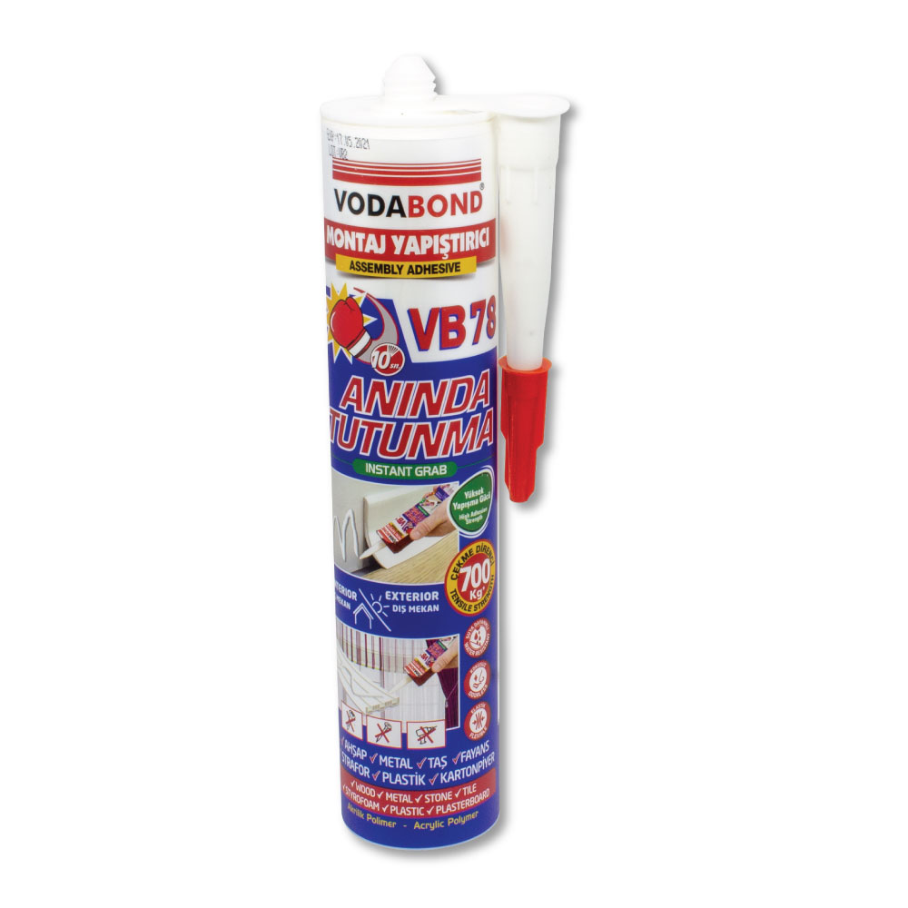 VODABOND VB 78 MONTAJ YAPISTIRICI - ANINDA TUTUNMA - 280 ML - BEYAZ