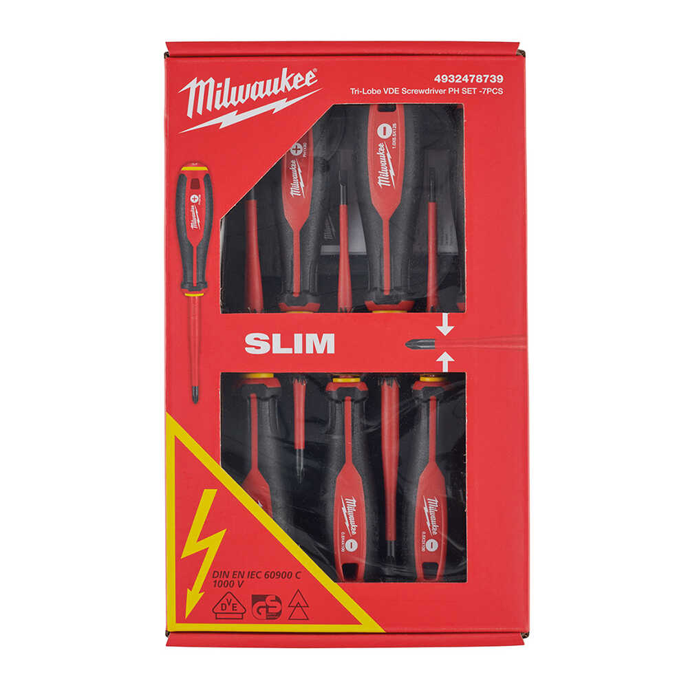 MILWAUKEE TRI-LOBE VDE TORNAVIDA PH SET 7 PARÇA