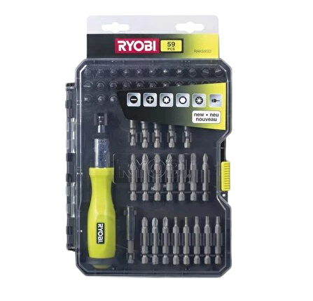 RYOBI RAK59SD 59 PARÇA CIRCIRLI VIDALAMA SETI