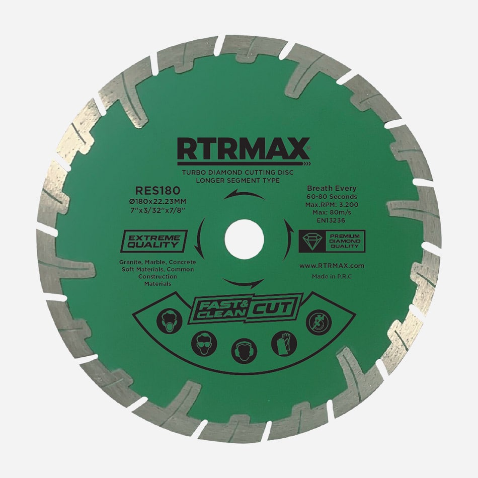 RTRMAX RES230 TURBO ELMAS TESTERE UZUN SEGMENTLI 230 MM