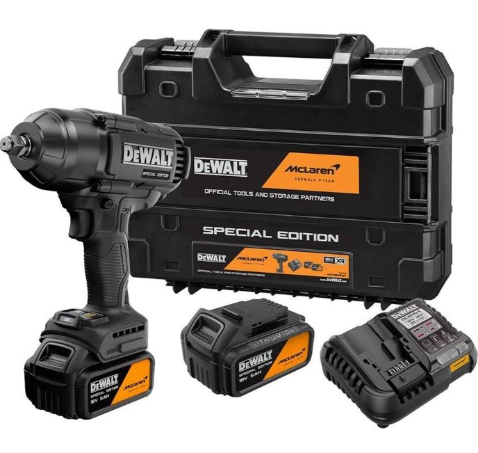 DEWALT DCF99MP2T-QW MCLAREN 1/2 SOMUN SIKMA 5 AMPER ÇIFT AKÜLÜ 1396Nm SIKMA 1898Nm SÖKME