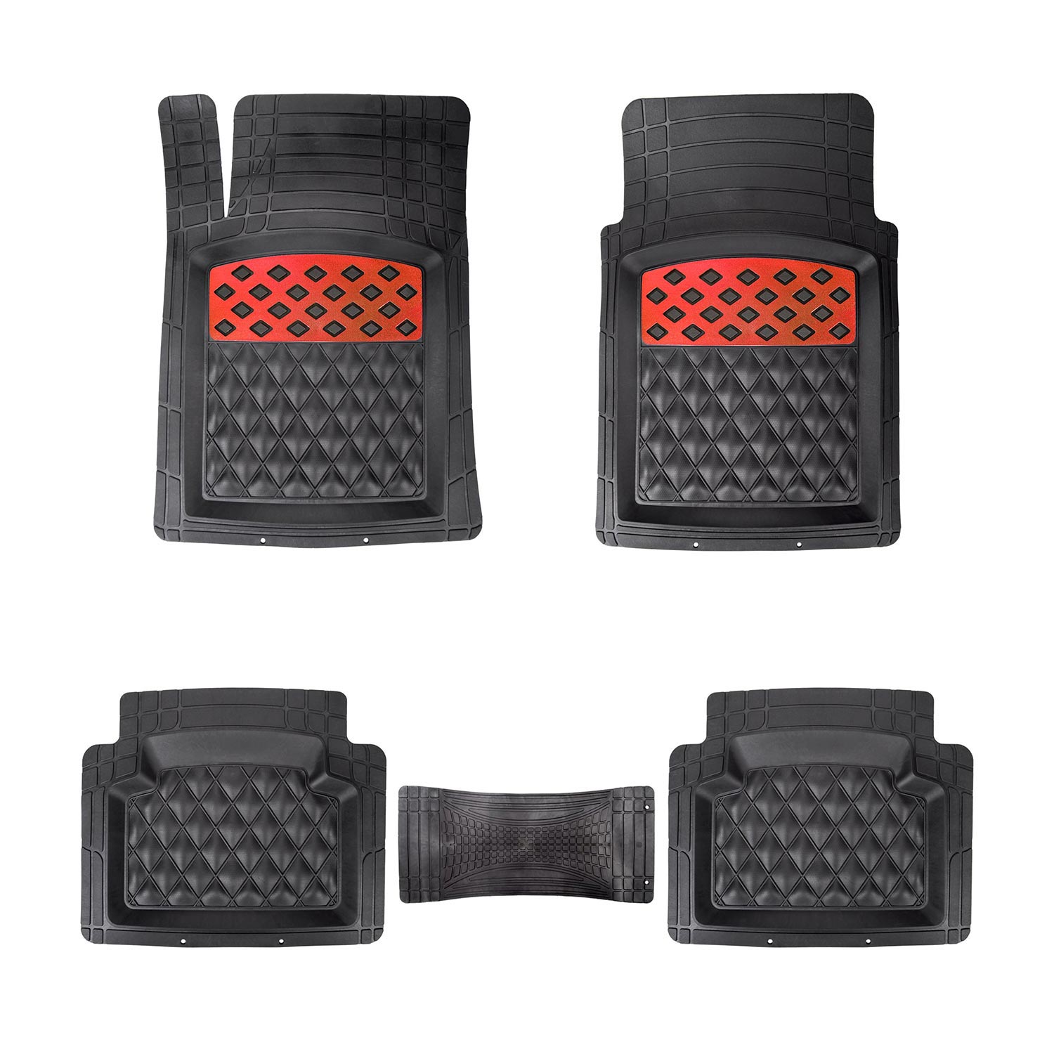 AUTOMIX METAL TOPUKLU PASPAS CHROME KIRMIZI