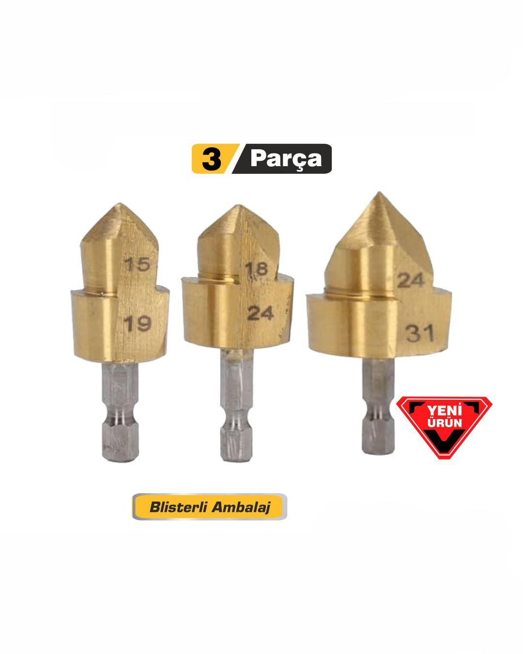 DMAX DMX4760 BORU GENISLETME VE DELME UÇ SETI 3 PARÇA