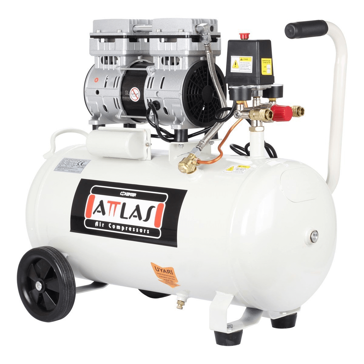 ATTLAS SC1550J SESSIZ MONOFAZE KOMPRESÖR 50 LT 1,5 HP TEK MOTOR