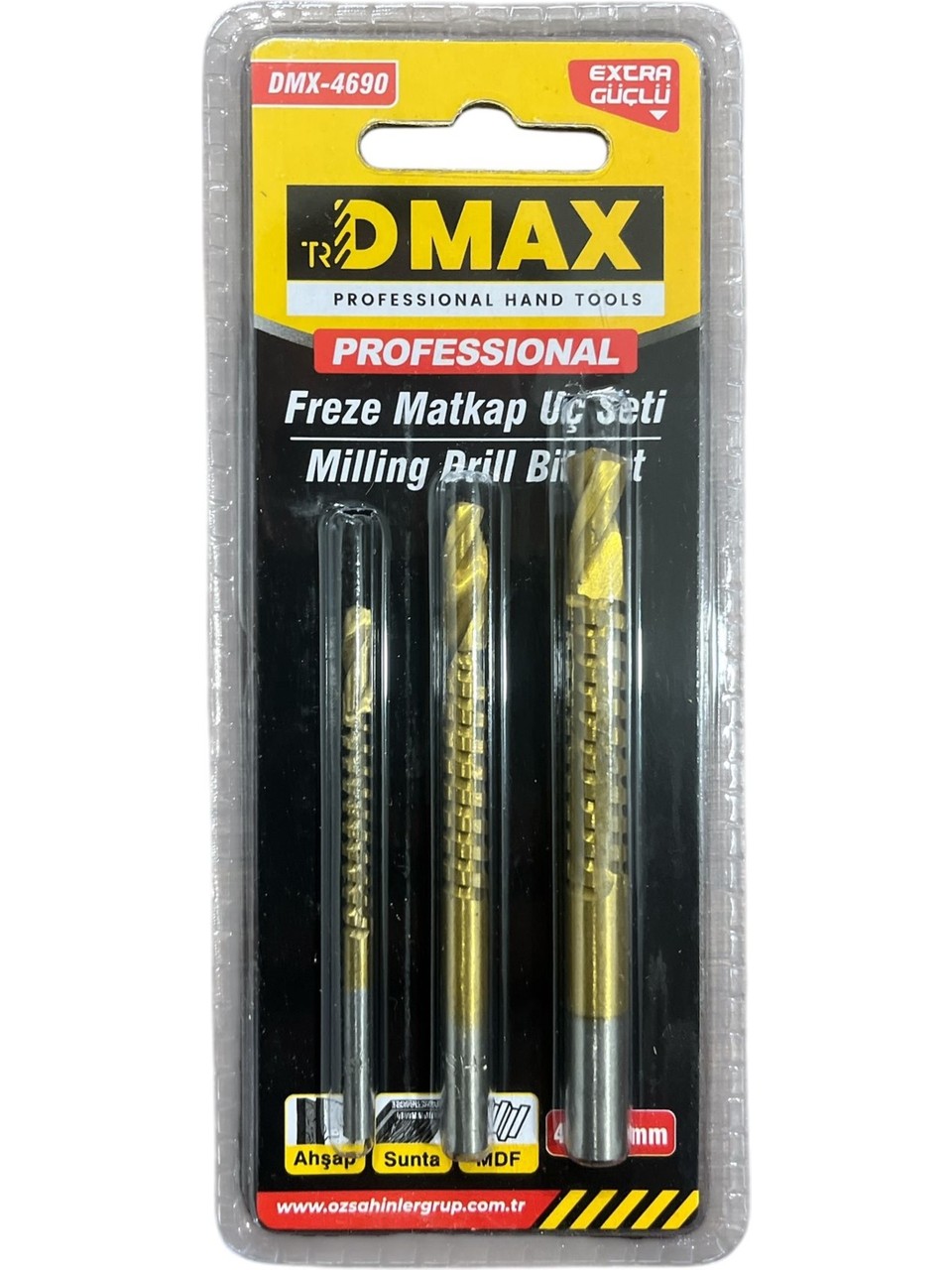 DMX4690 FREZE MATKAP UÇ SETI 3 PARÇA