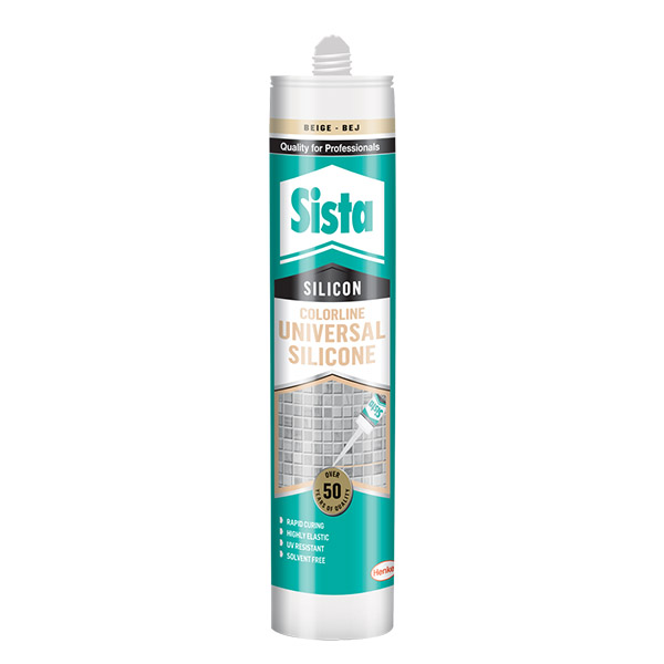 SISTA ÜNIVERSAL COLORLINE SILIKON BAHAME BEJ 310 ML