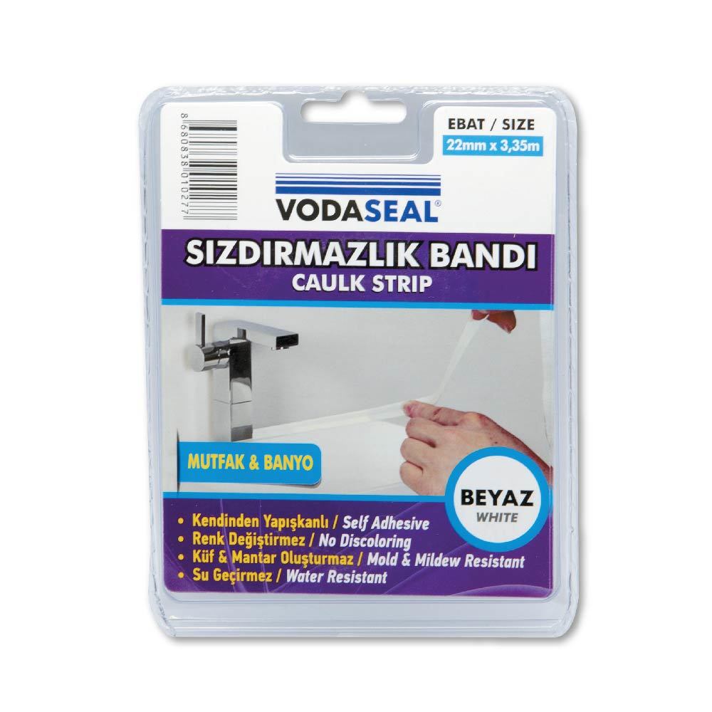 VODASEAL LAVABO KENAR SIZDIRMAZLIK BANDI 22 MM X 3.35 MT - BEYAZ