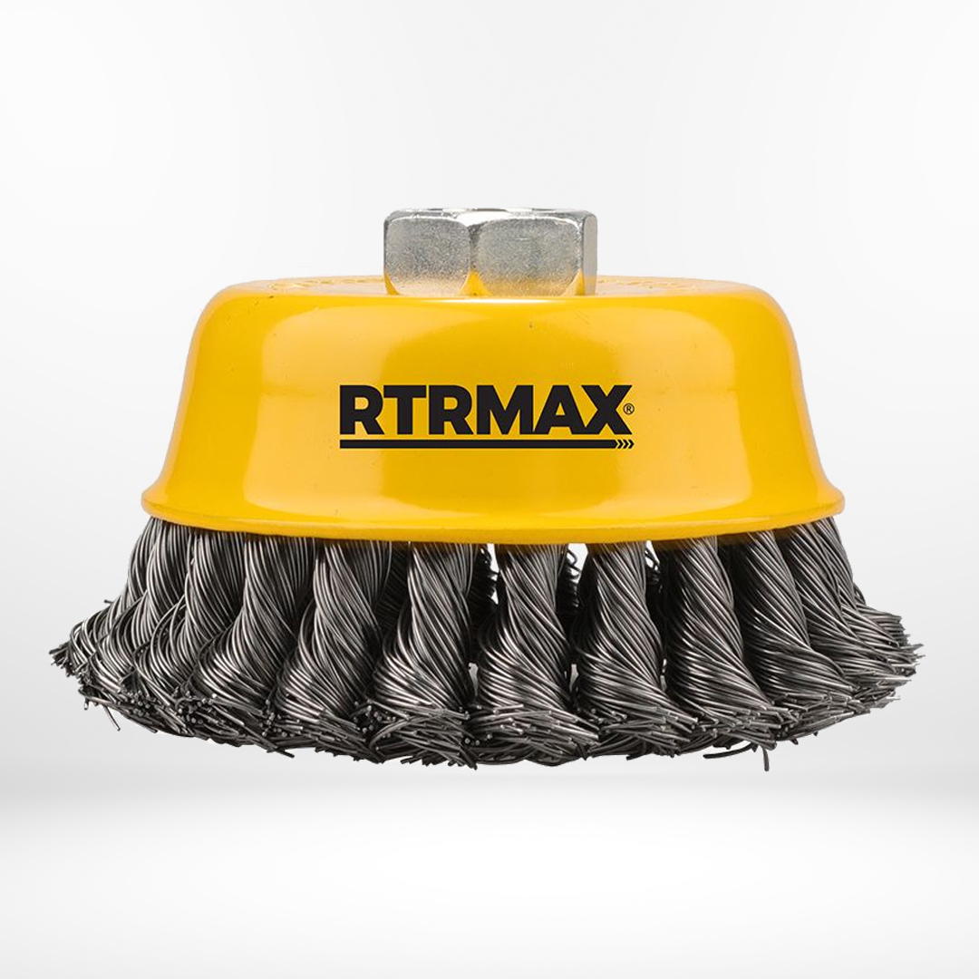 RTRMAX RH22110 BURGULU ÇANAK FIRÇA 100 MM