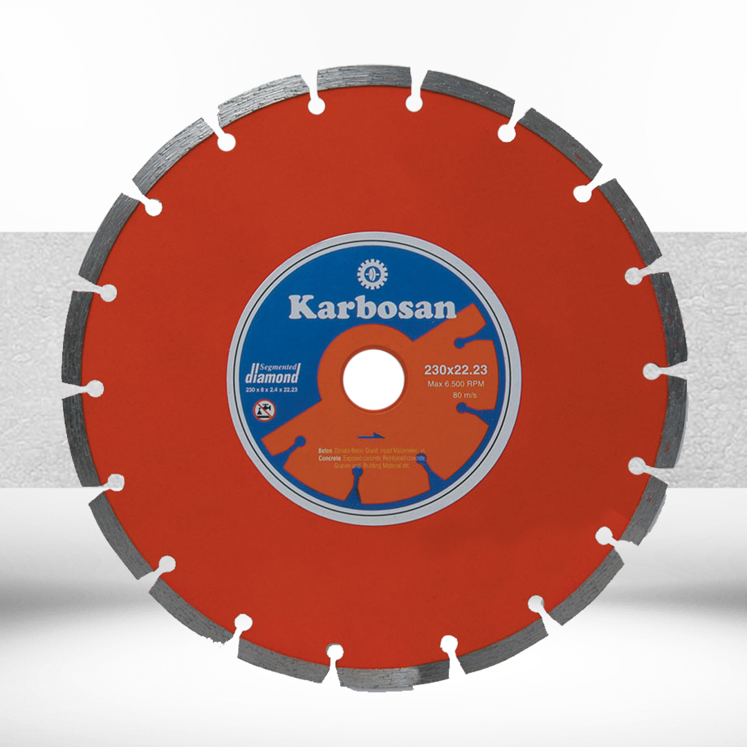 KARBOSAN KIRMIZI SOKETLI 230 MM ELMAS KESICI