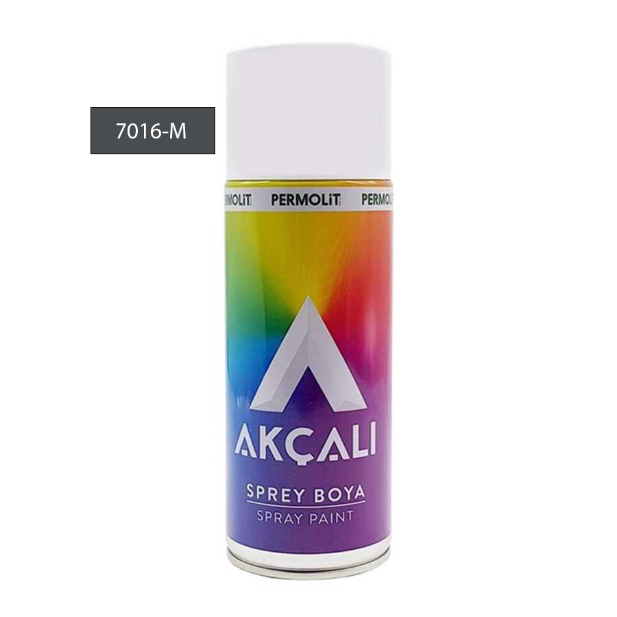 AKÇALI SPREY BOYA RAL 7016-M  MAT ANTRASIT 400 ML