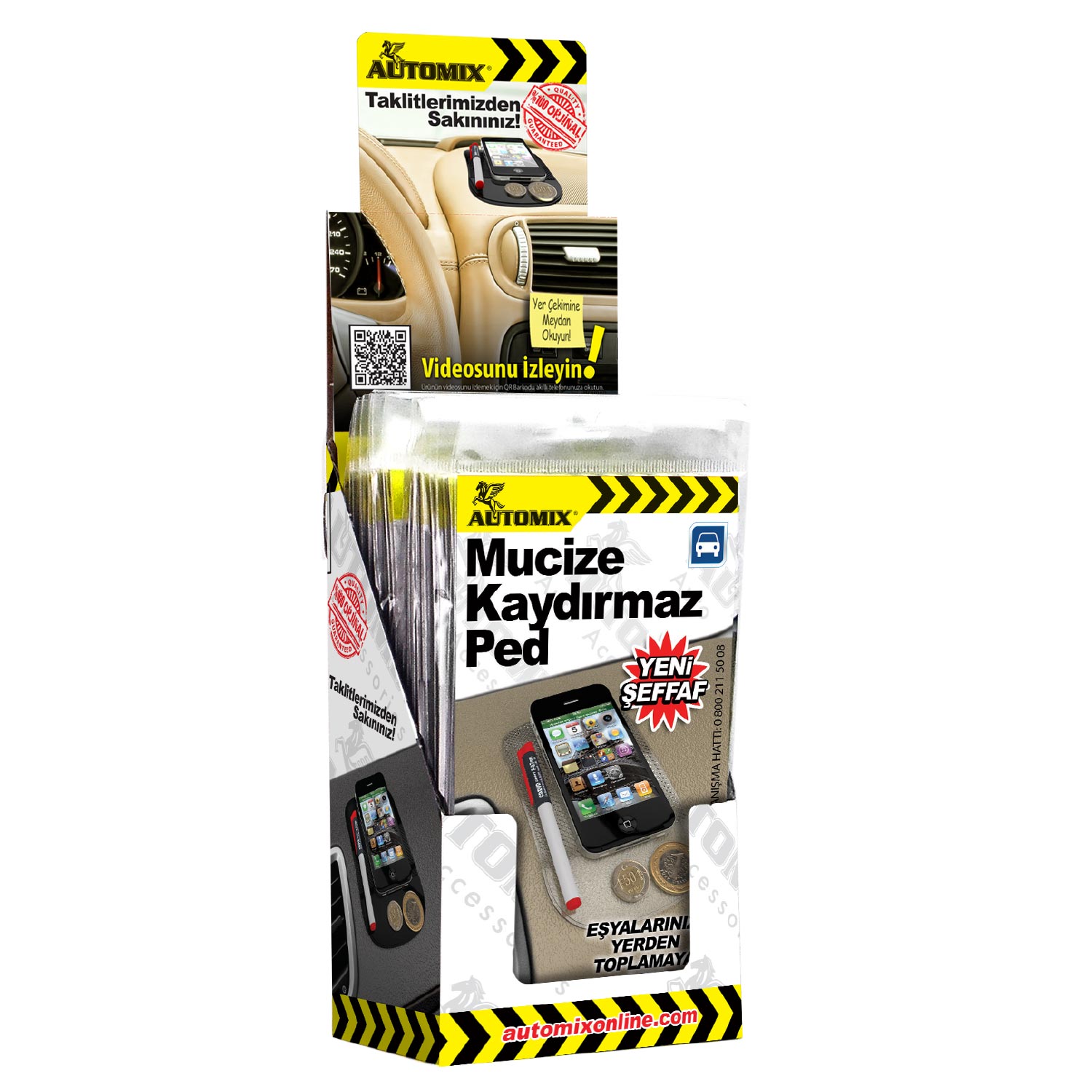 AUTOMIX MUCIZE KAYDIRMAZ PED SIYAH