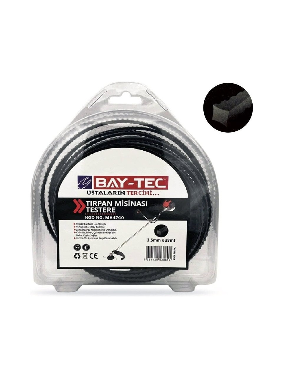 *BAY-TEC TIRPAN MISINASI TESTERE 3.5 mm x 41 mt