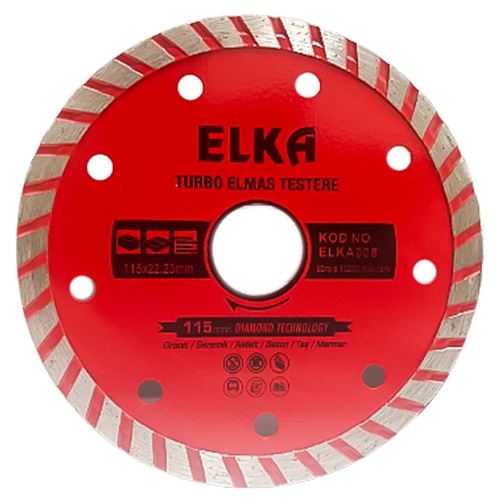 TURBO ELMAS TESTERE 115 MM