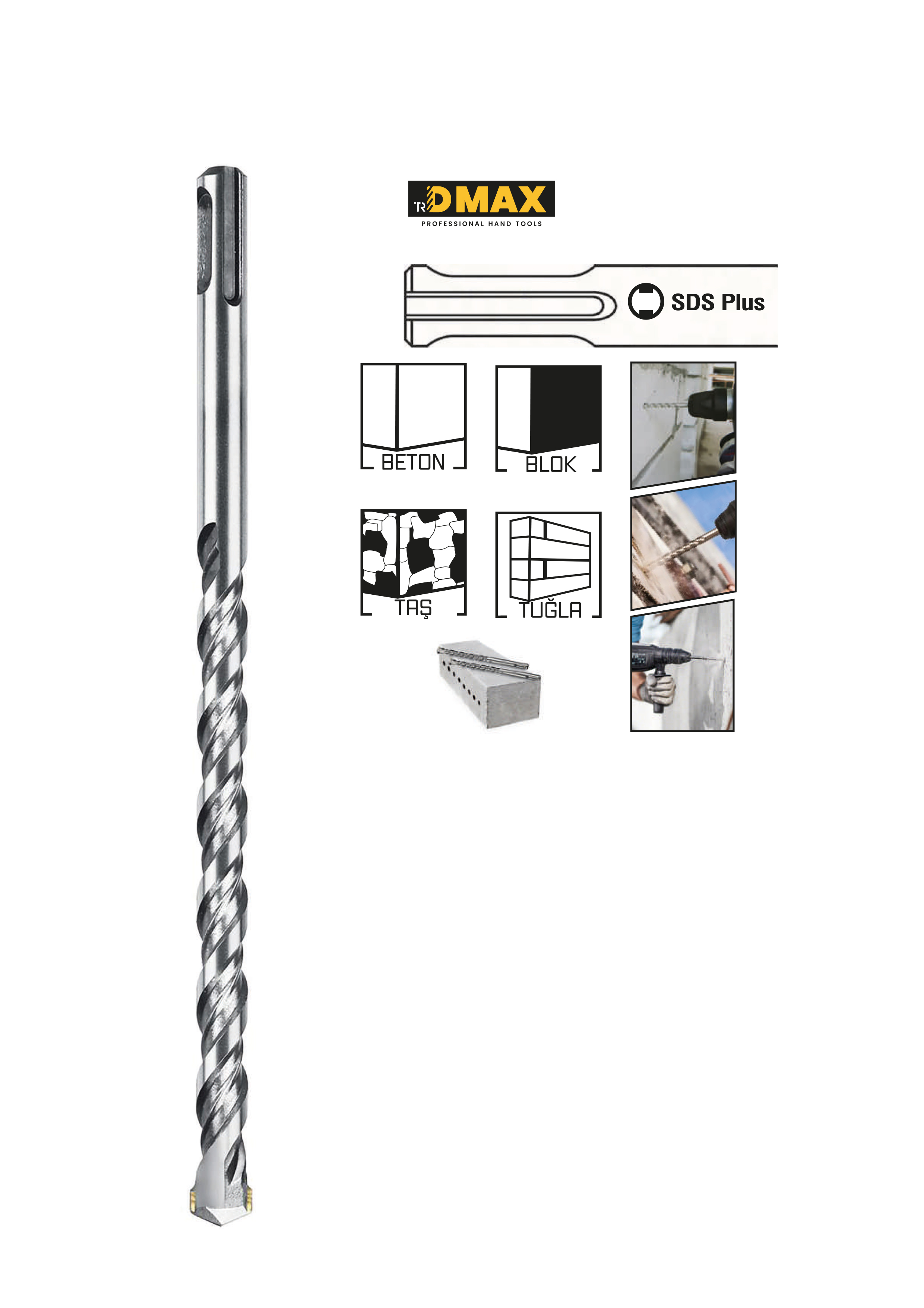 DMAX DMX4443 SDS PLUS HILTI UCU 15*210 MM