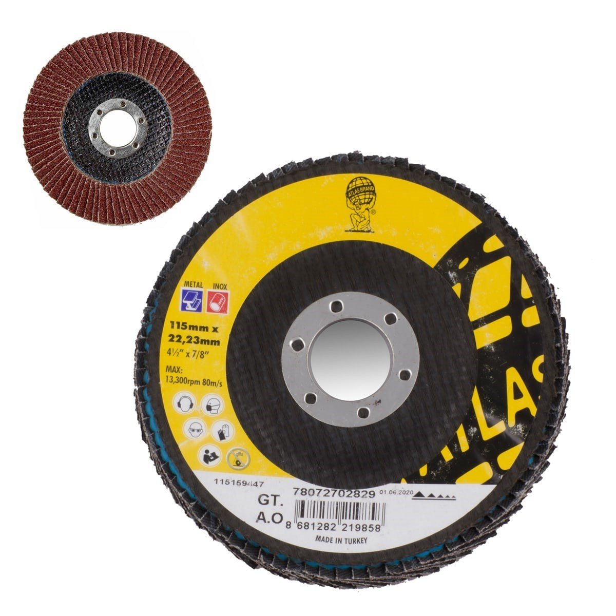 ATLAS FLAP DISK ZIMPARA 115*80 KUM GT