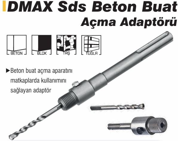 DMAX DMX4354 SDS BETON BUAT AÇMA ADAPTÖRÜ 400 MM