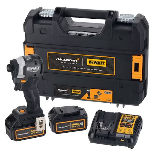 DEWALT MCLAREN DCF85MP2T KÖMÜRSÜZ DARBELI VIDALAMA 18V 2 x 5Ah AKÜ