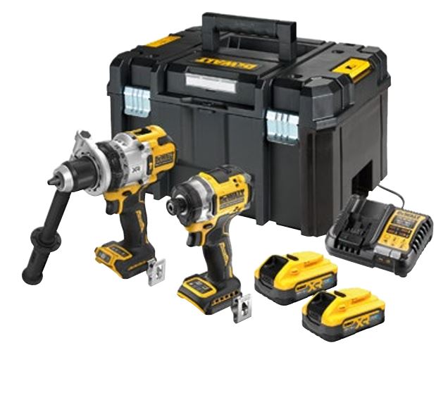 DEWALT DCK2200H2T-QW LI-ON PREMIUM POWERSTACK KÖMÜRSÜZ IKIZ KIT AKÜLÜ VIDALAMA MAKINESI 18V XR 5.0AH