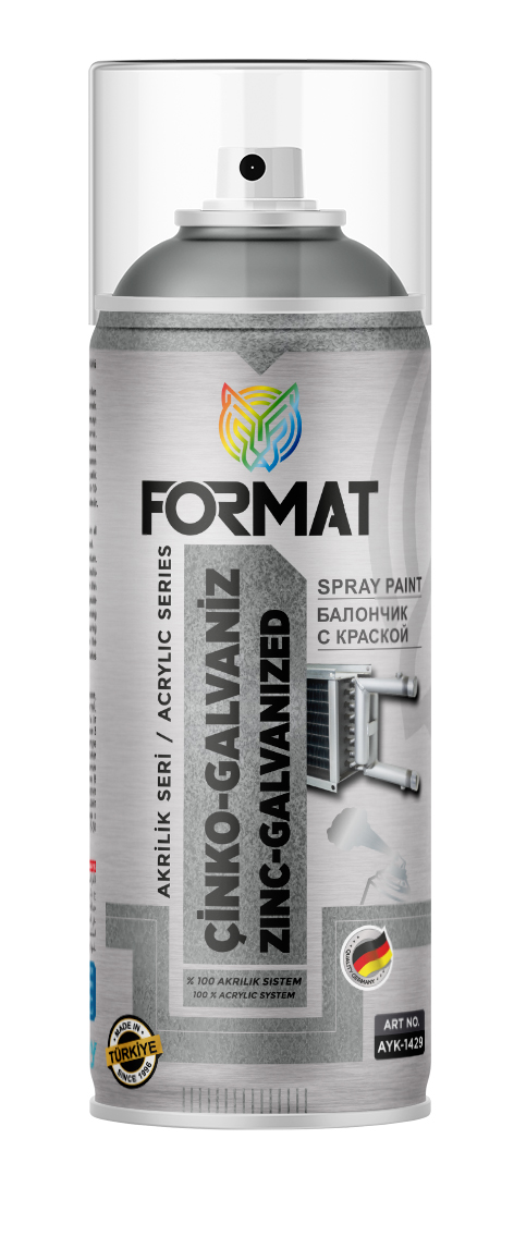 FORMAT ÇINKO-GALVANIZ AKRILIK SPREY BOYA 400 ML