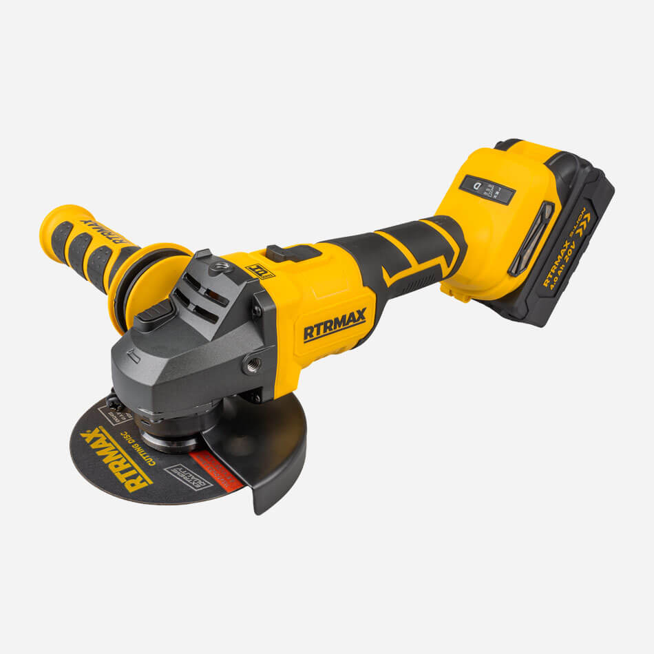 RTRMAX S-LION RTS5055HP HPOWER ÇIFT AKÜLÜ AVUÇ TASLAMA KÖMÜRSÜZ 115MM 20V 4 AH