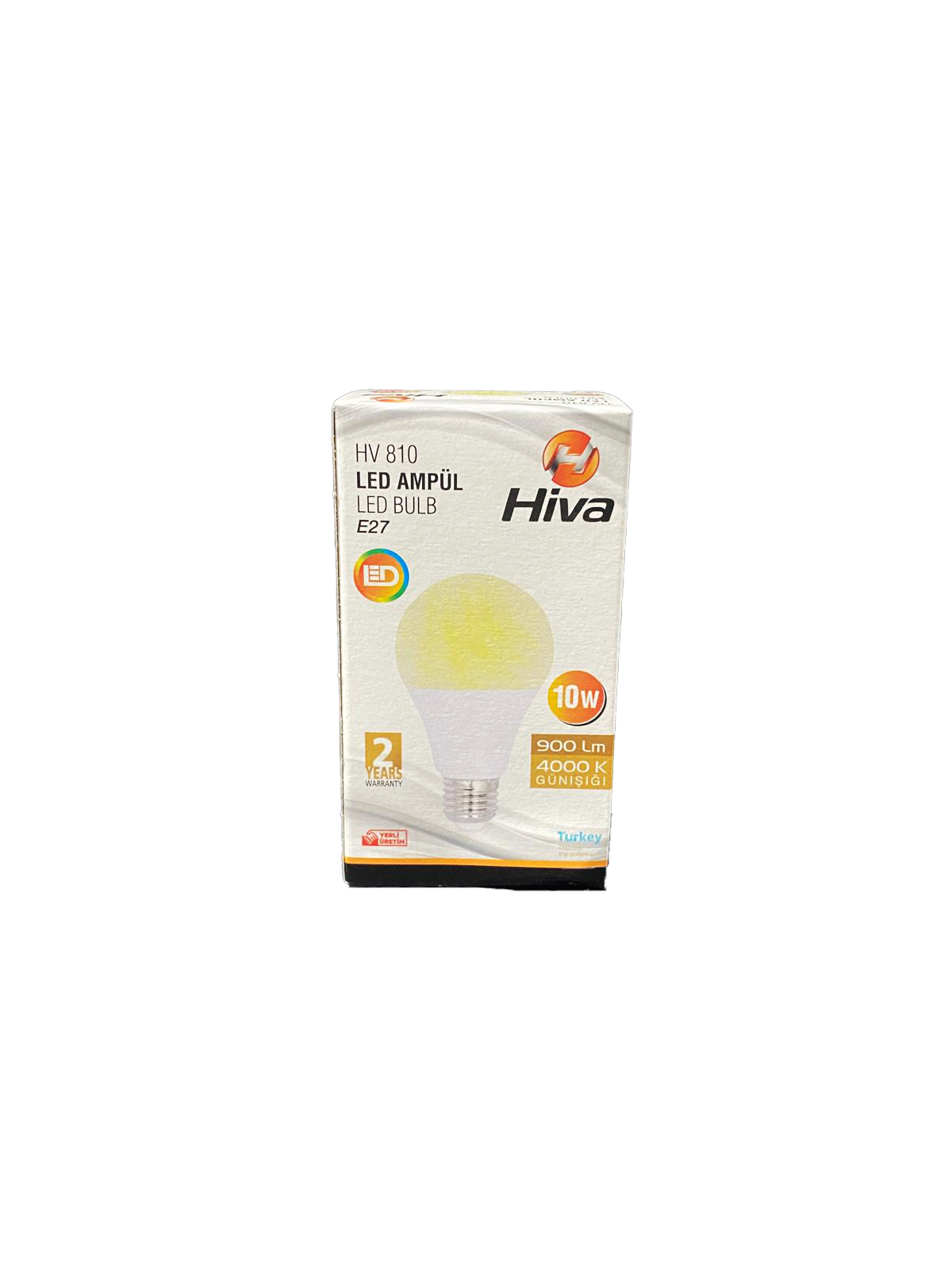 HIVA E27 LED LAMBA 10W GÜN ISIGI 4000K