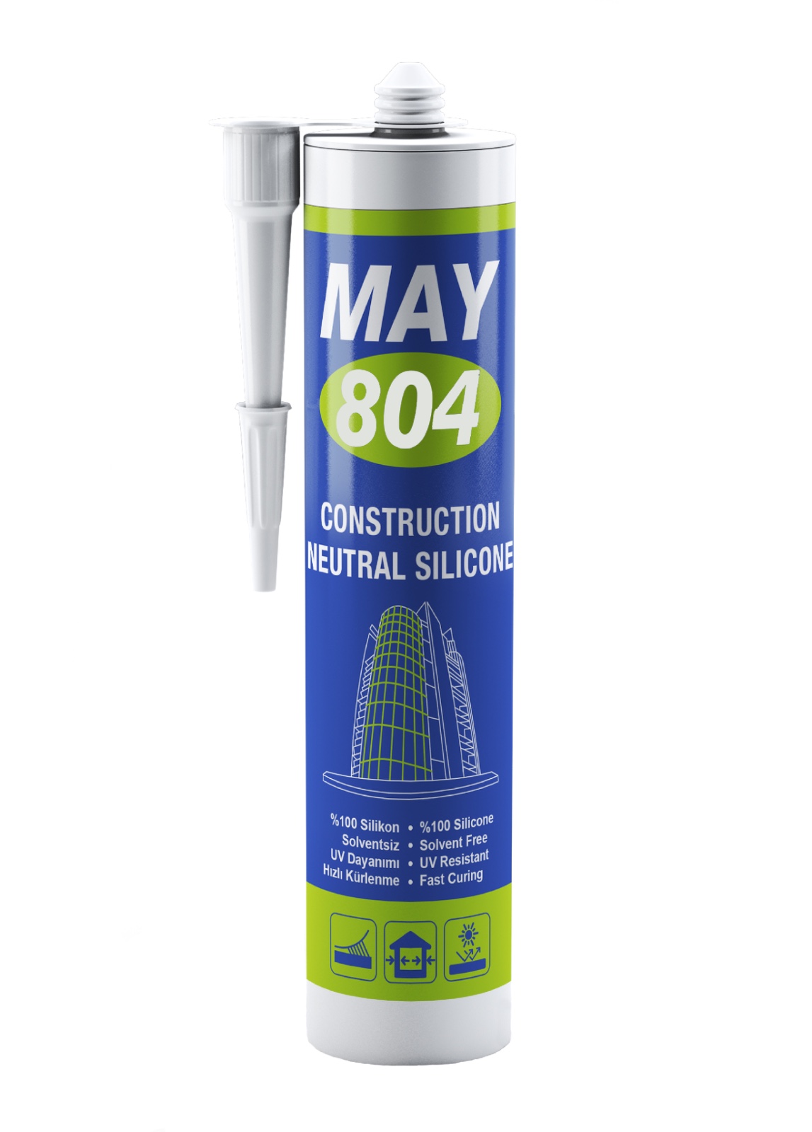 MAY NÖTRAL INSAAT SILIKONU BEYAZ