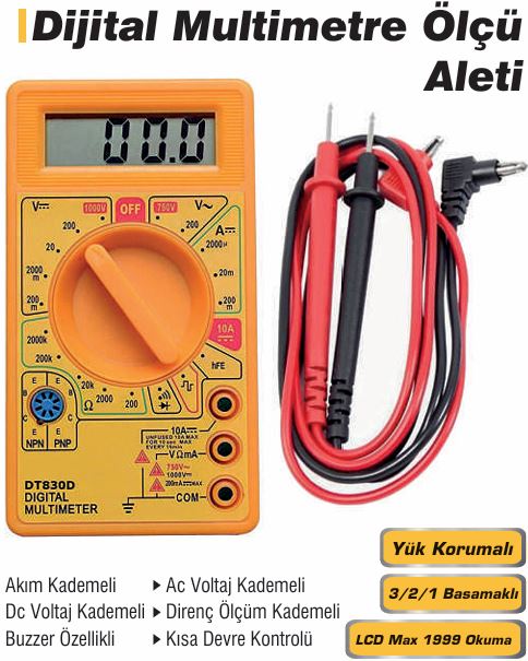 DMAX DMX4646 DIJITAL MULTIMETRE ÖLÇÜ ALETI