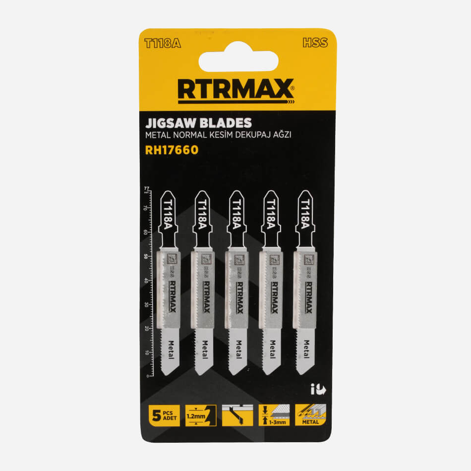 RTRMAX RH17660 T118A METAL NORMAL KESIM DEKUPAJ AGZI (5LI SET)