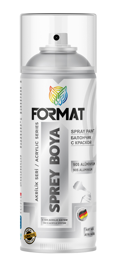 FORMAT KROM ALÜMINYUM EFEKT 905 SPREY BOYA 400 ML