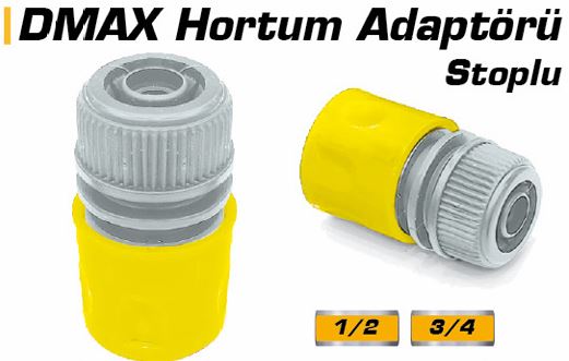 DMX4275 HORTUM ADAPTÖRÜ STOPLU 1/2