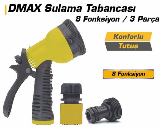 DMX4269 SULAMA TABANCASI 8 FONKSIYONLU 3 PARÇA