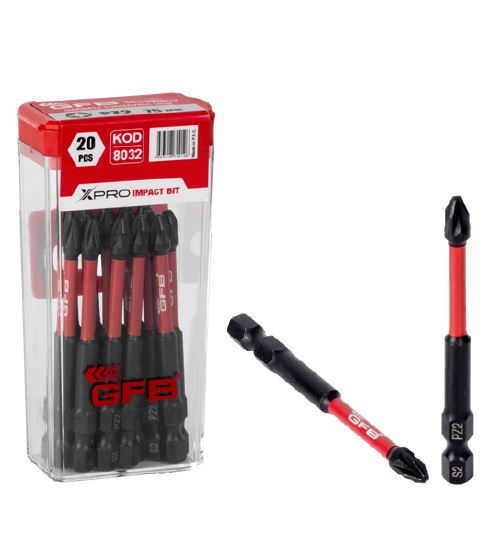 GFB XPRO DARBELI TORNAVIDA UCU SIYAH PZ-2 25 MM