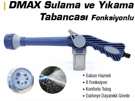 DMX4223 SULAMA VE YIKAMA TABANCASI 8 FONKSIYONLU