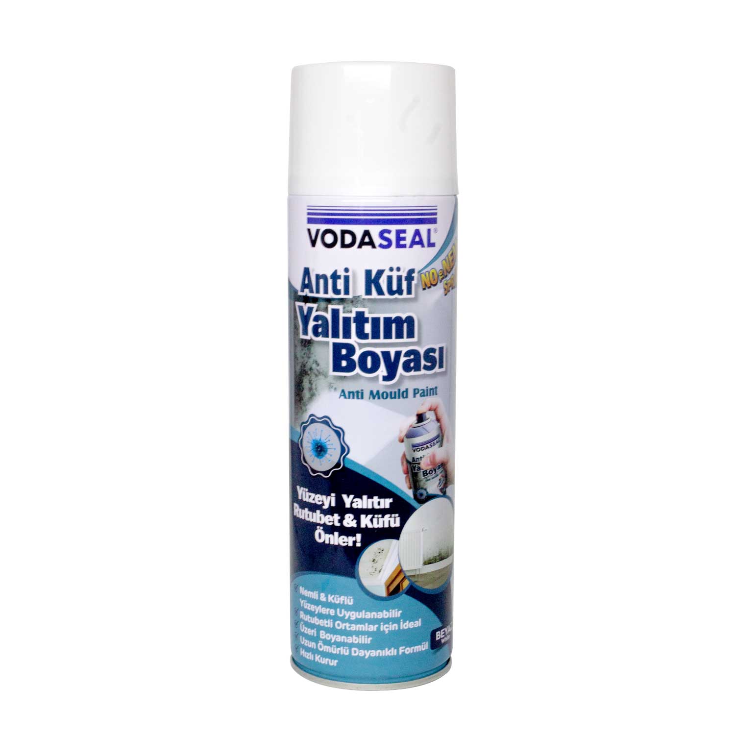 VODASEAL NTN02 ANTI KÜF YALITIM BOYASI SPREY 500 ML - BEYAZ