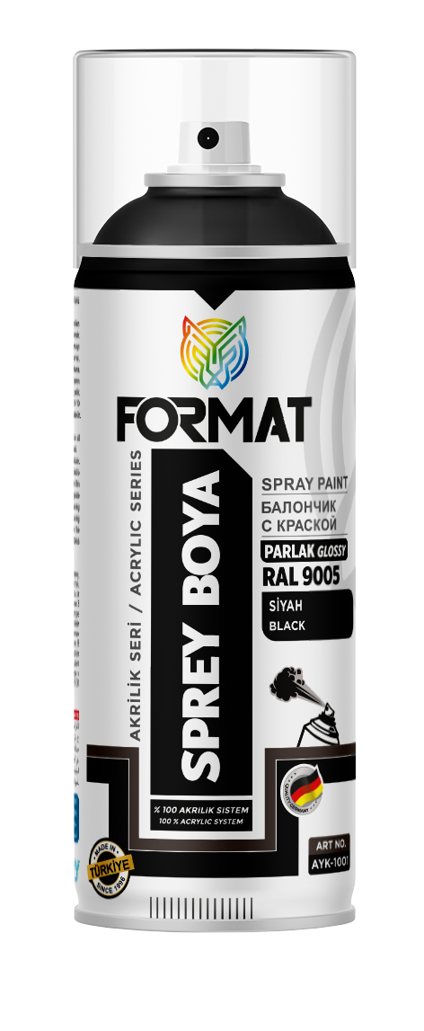 FORMAT RAL 9005 SIYAH SPREY BOYA 400 ML