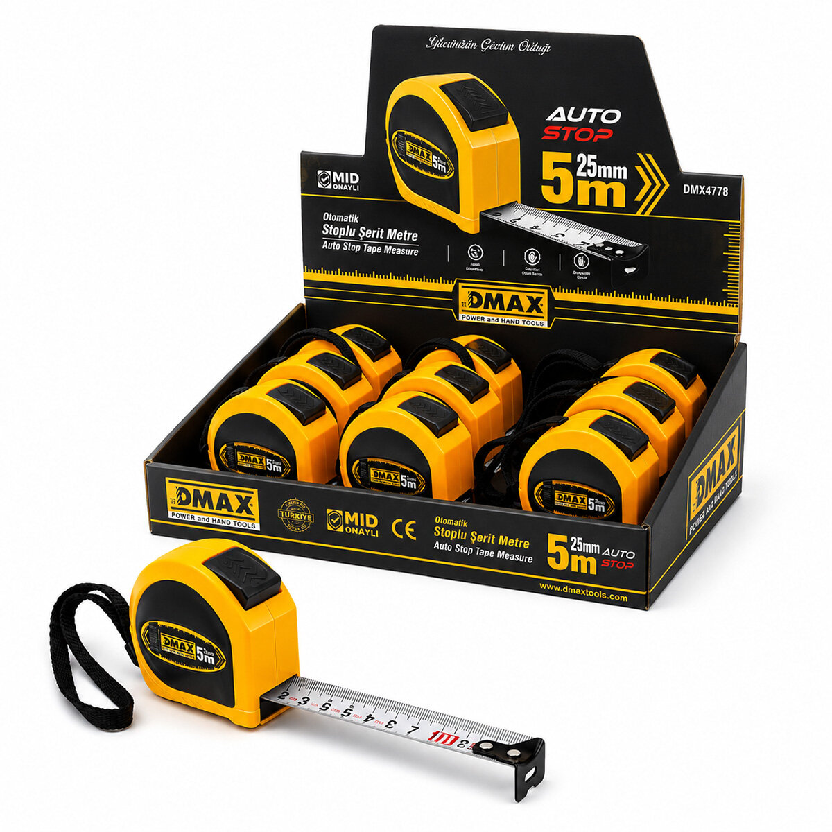 DMAX DMX4778 STOPLU SERIT METRE 5*25 MM