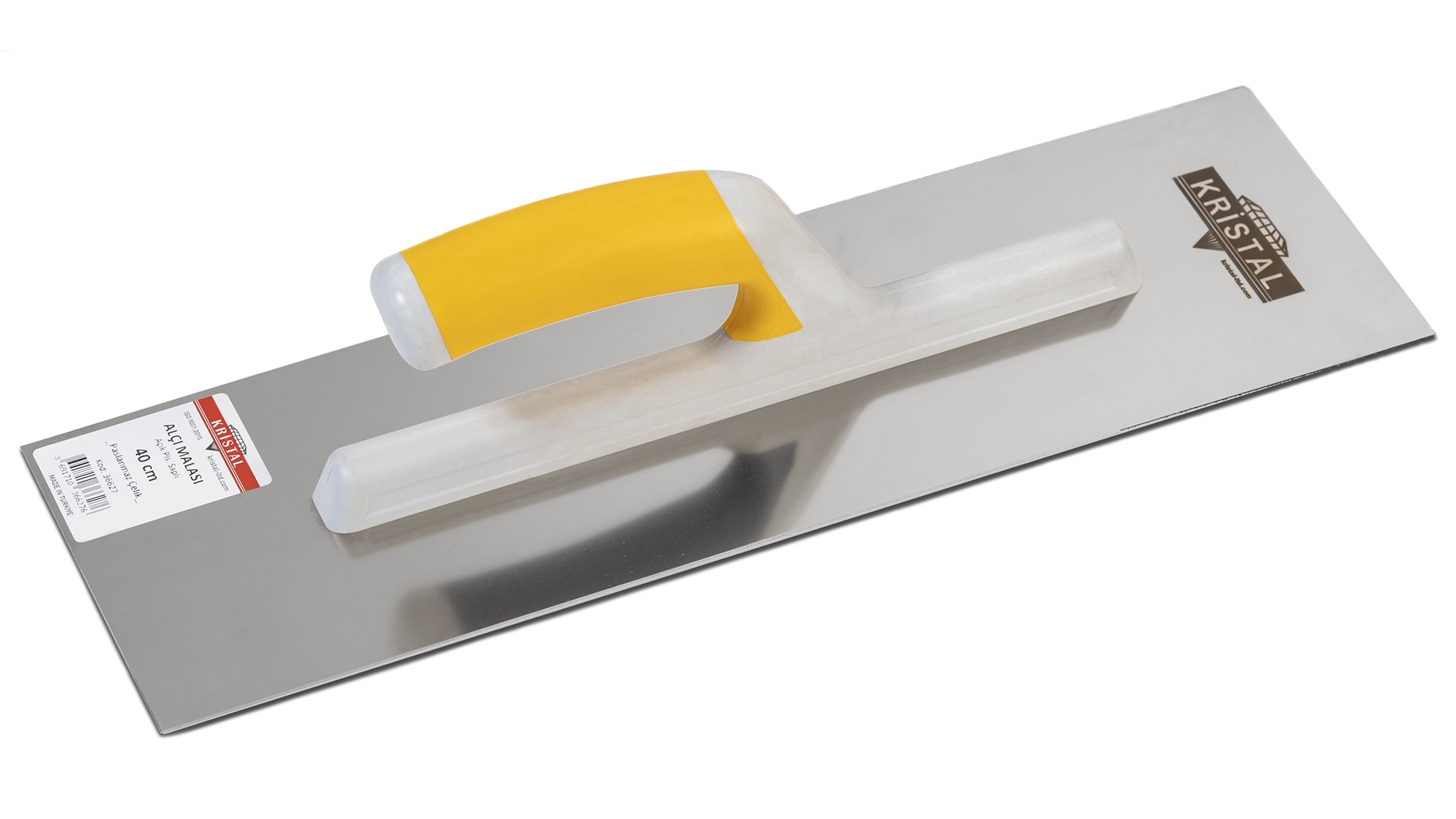 KRISTAL ALÇI MALASI AÇIK PLASTIK SAPLI 35 CM INOX