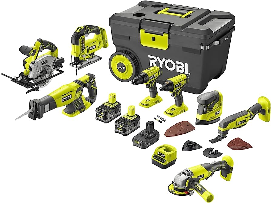 RYOBI R18CK8-3552T PLASTIK ÇANTALI AKÜLÜ SET 8LI