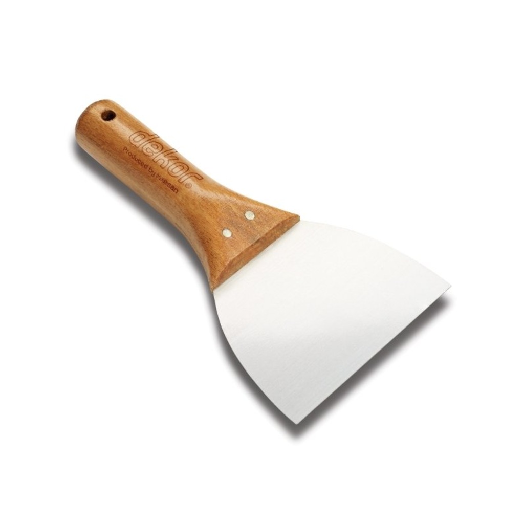 DH015 MACUN ISPATULASI AHSAP SAPLI  PASLANMAZ ÇELIK 10 CM