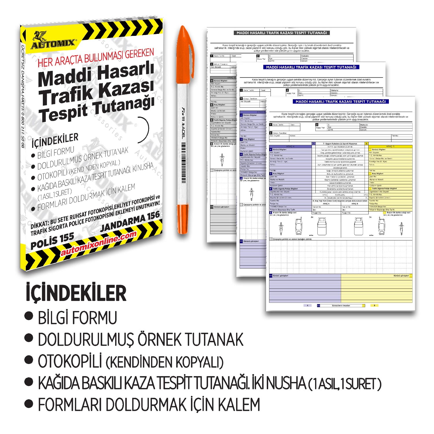 AUTOMIX KAZA TESPIT TUTANAGI