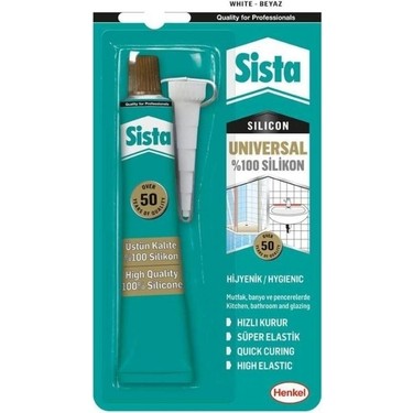 SISTA UNIVERSAL SILIKON BEYAZ 50 GR BLISTER