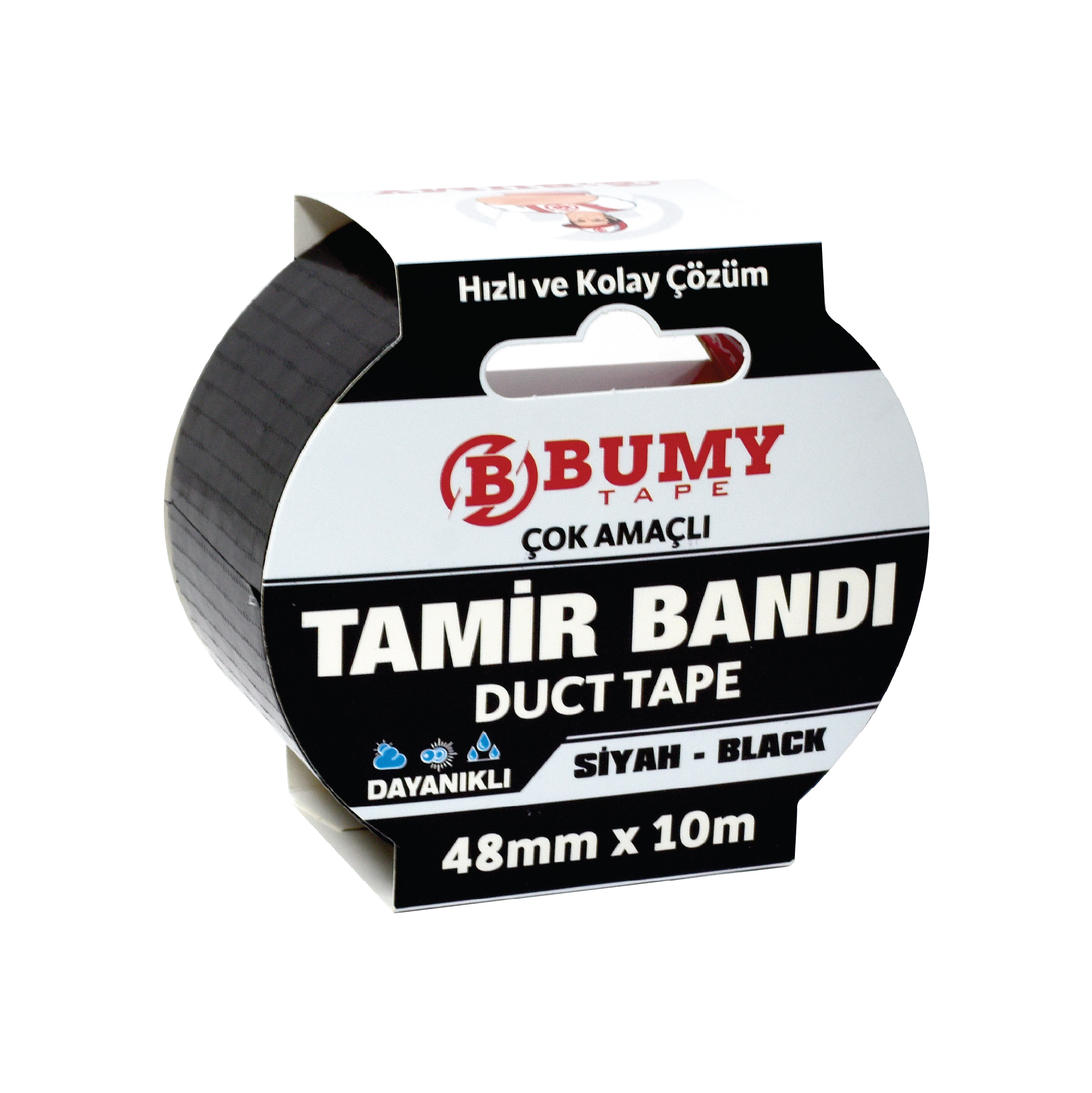 BUMY MFX9042 DUCK-TAPE TAMIR BANDI 48 MM X 10 MT SIYAH